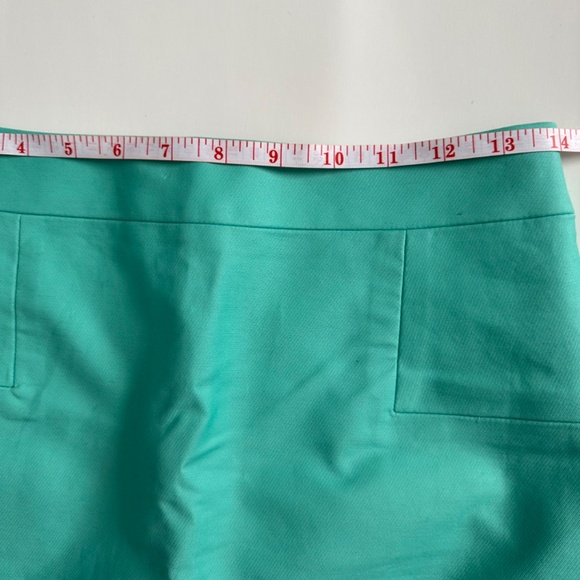 BNWT J Crew women’s bright aqua green minty green cotton skirt size 0 - Picture 7 of 8